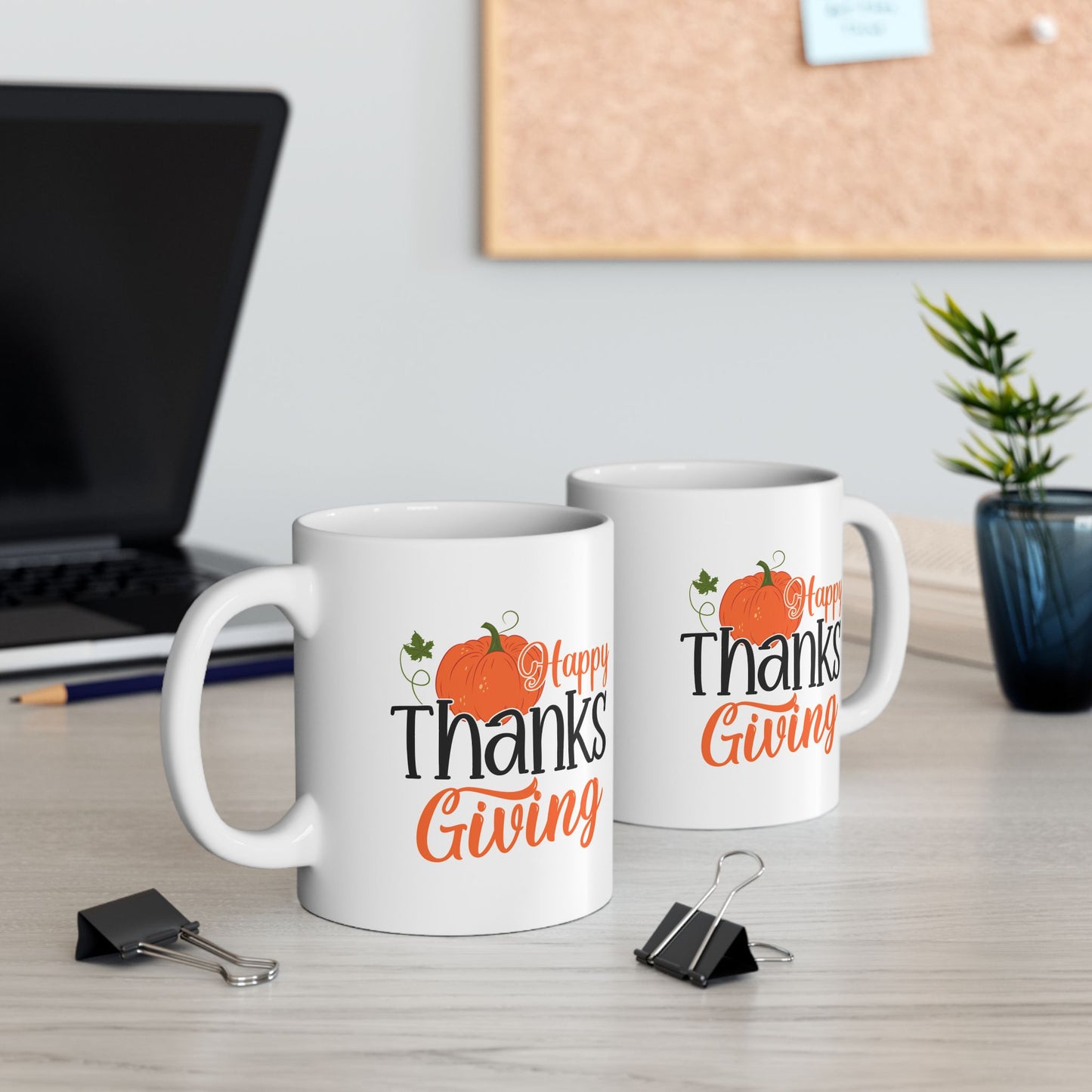 Happy Thanksgiving | Ceramic Mug, (11oz, 15oz)