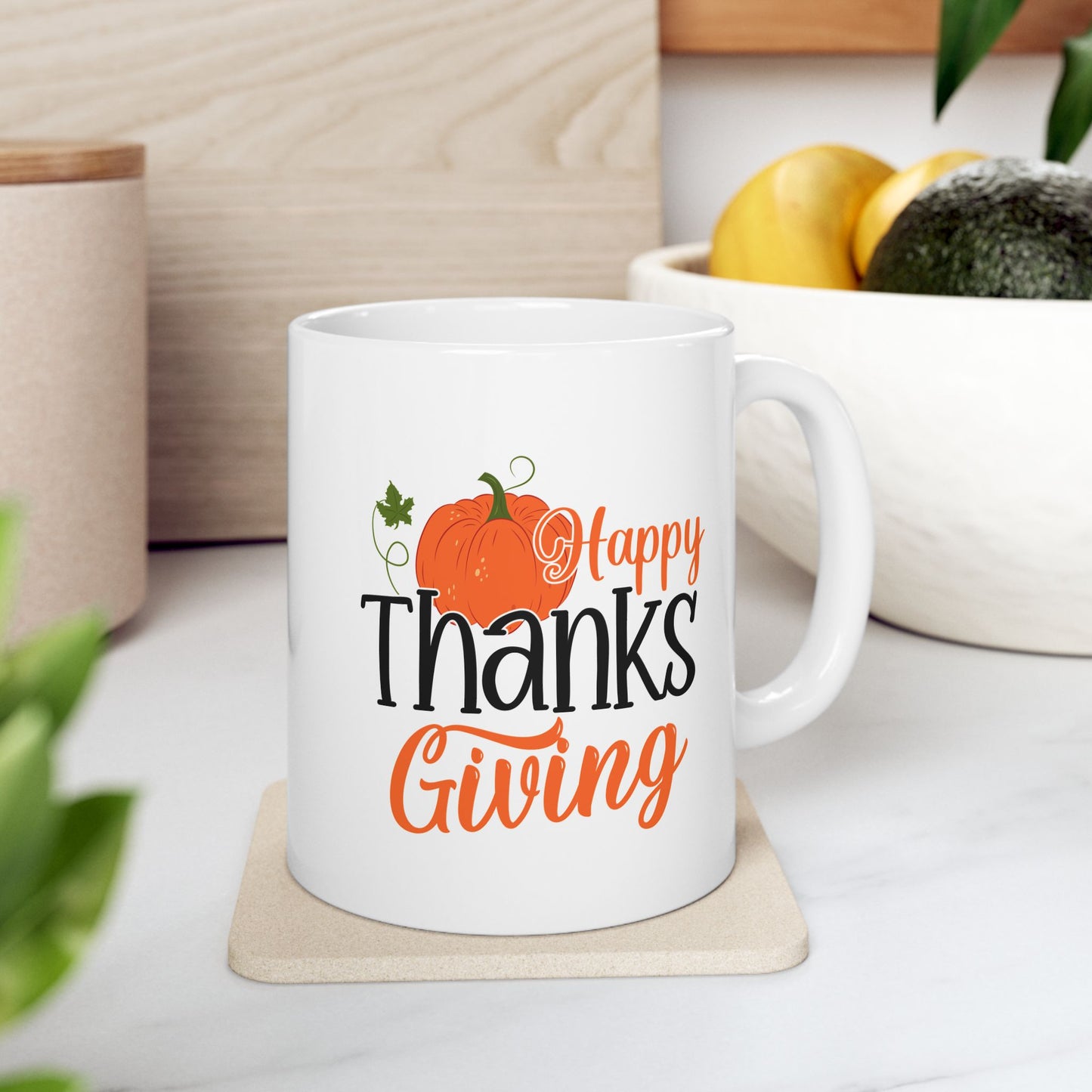 Happy Thanksgiving | Ceramic Mug, (11oz, 15oz)