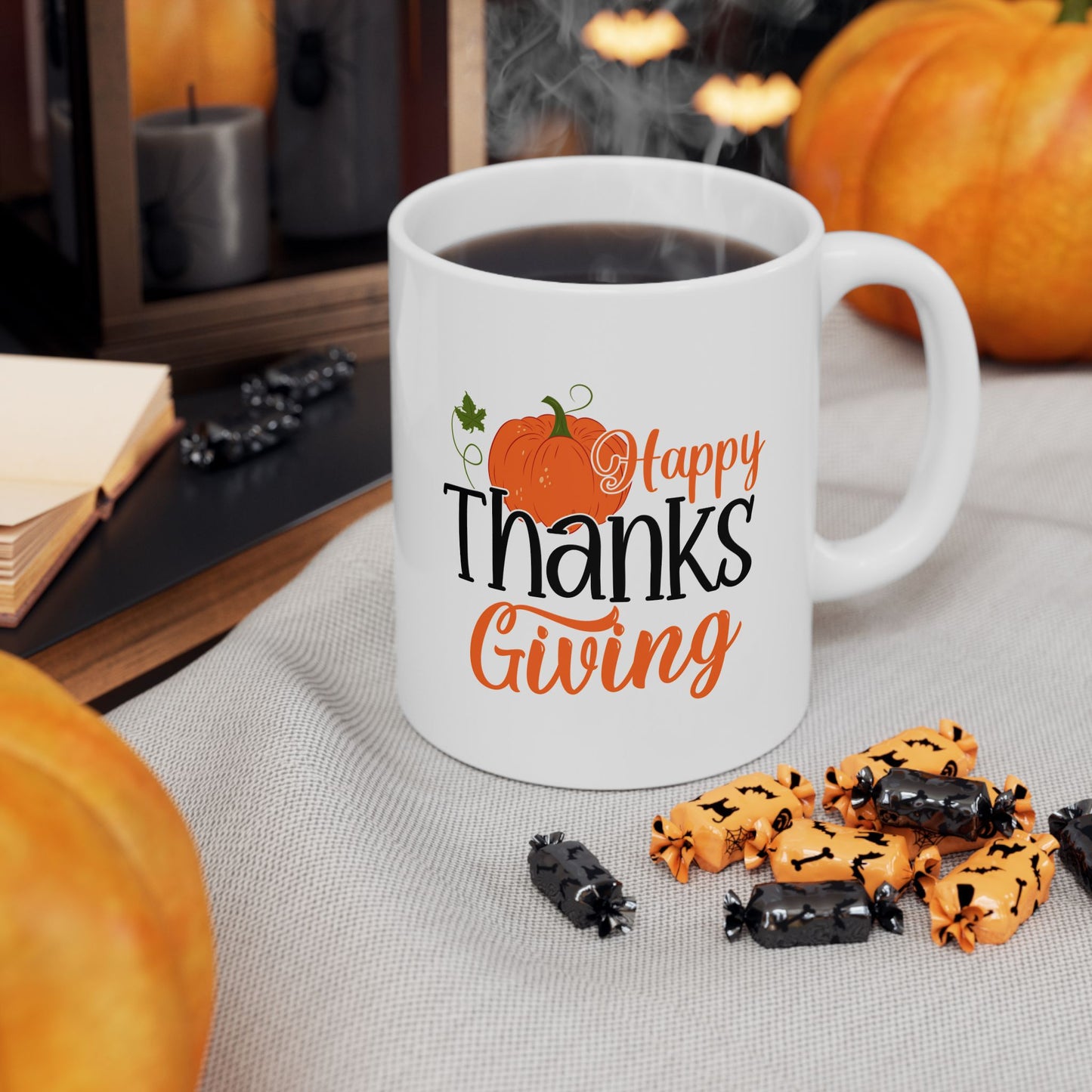 Happy Thanksgiving | Ceramic Mug, (11oz, 15oz)