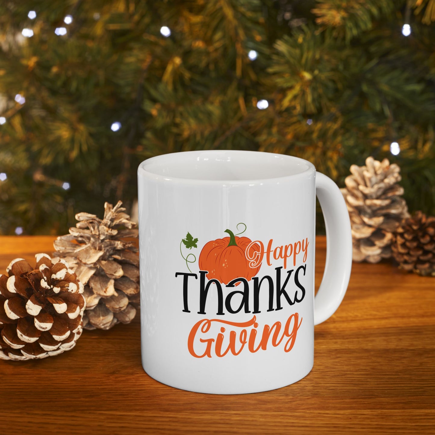 Happy Thanksgiving | Ceramic Mug, (11oz, 15oz)