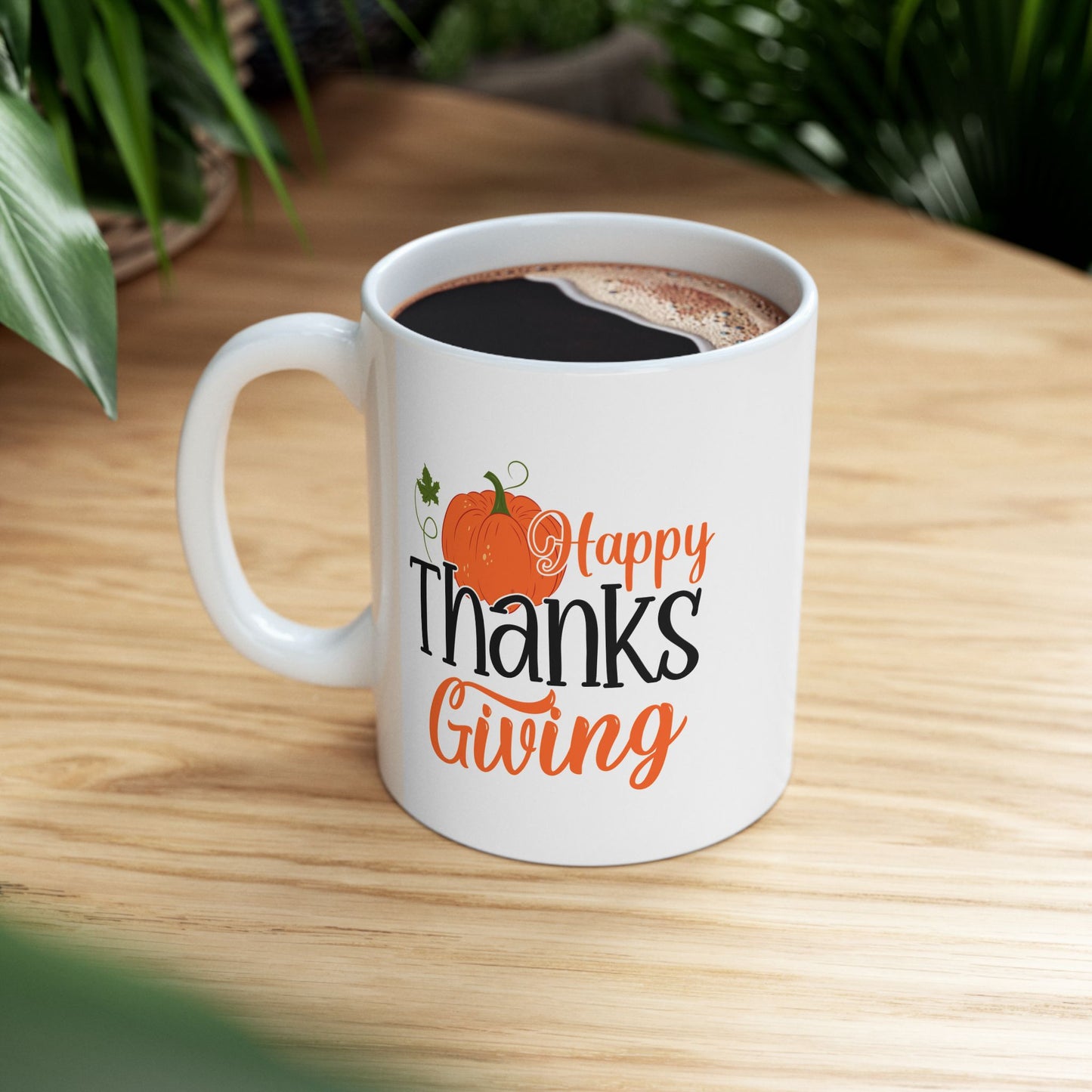 Happy Thanksgiving | Ceramic Mug, (11oz, 15oz)